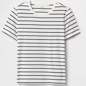 NWT Organic Cotton Black and White Striped T-Shirt